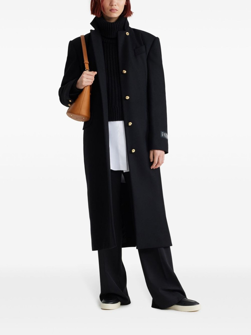PATOU single-breasted wool coat outlook