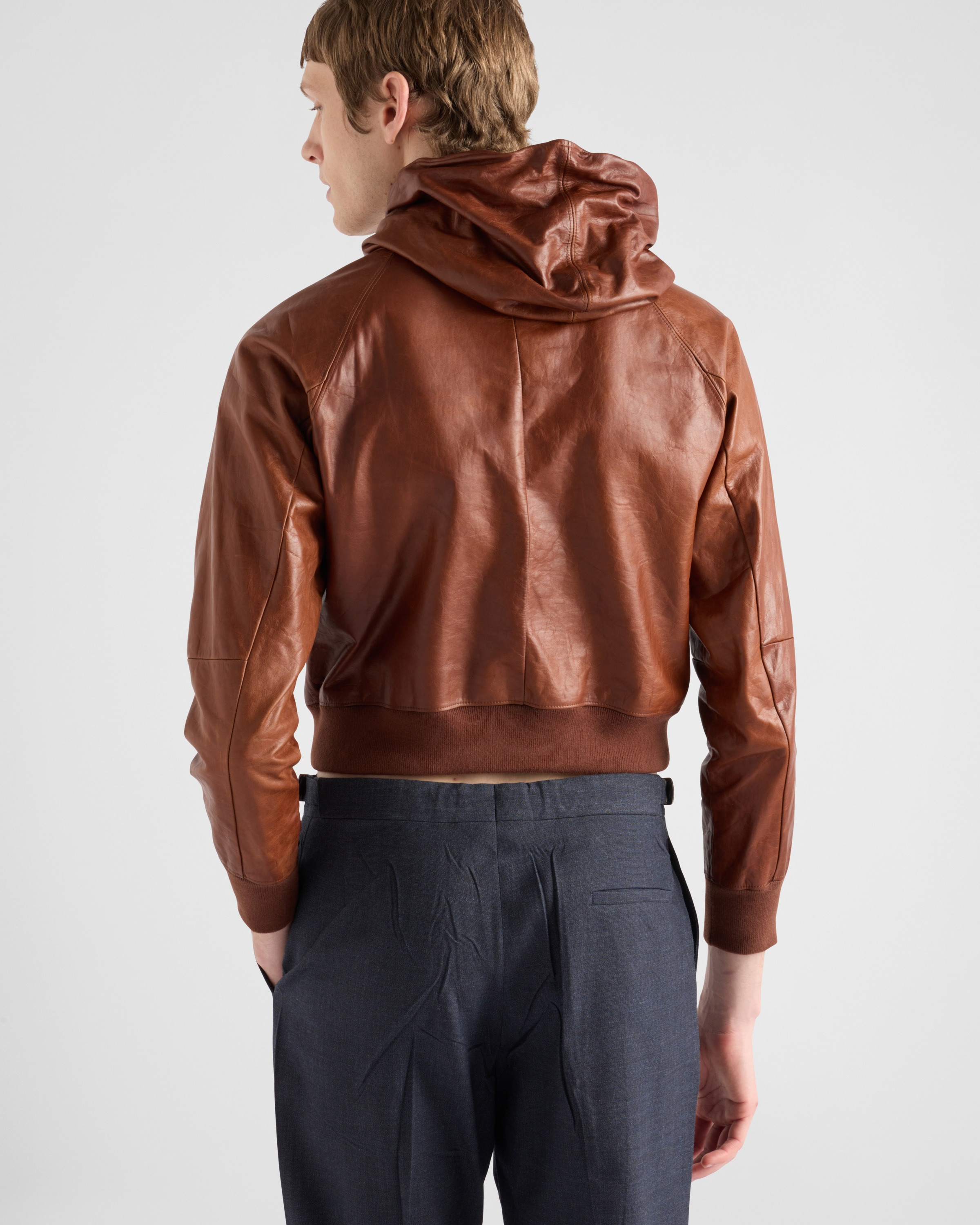 Leather hoodie - 5