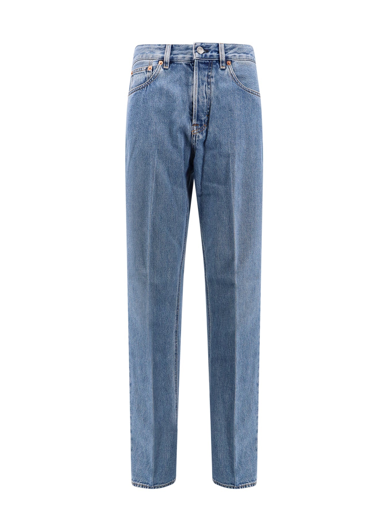 デニム・ジーパン Cotton jeans with rossa ancora back logo patch GUCCI Cotton jeans with Rossa Ancora back logo patch