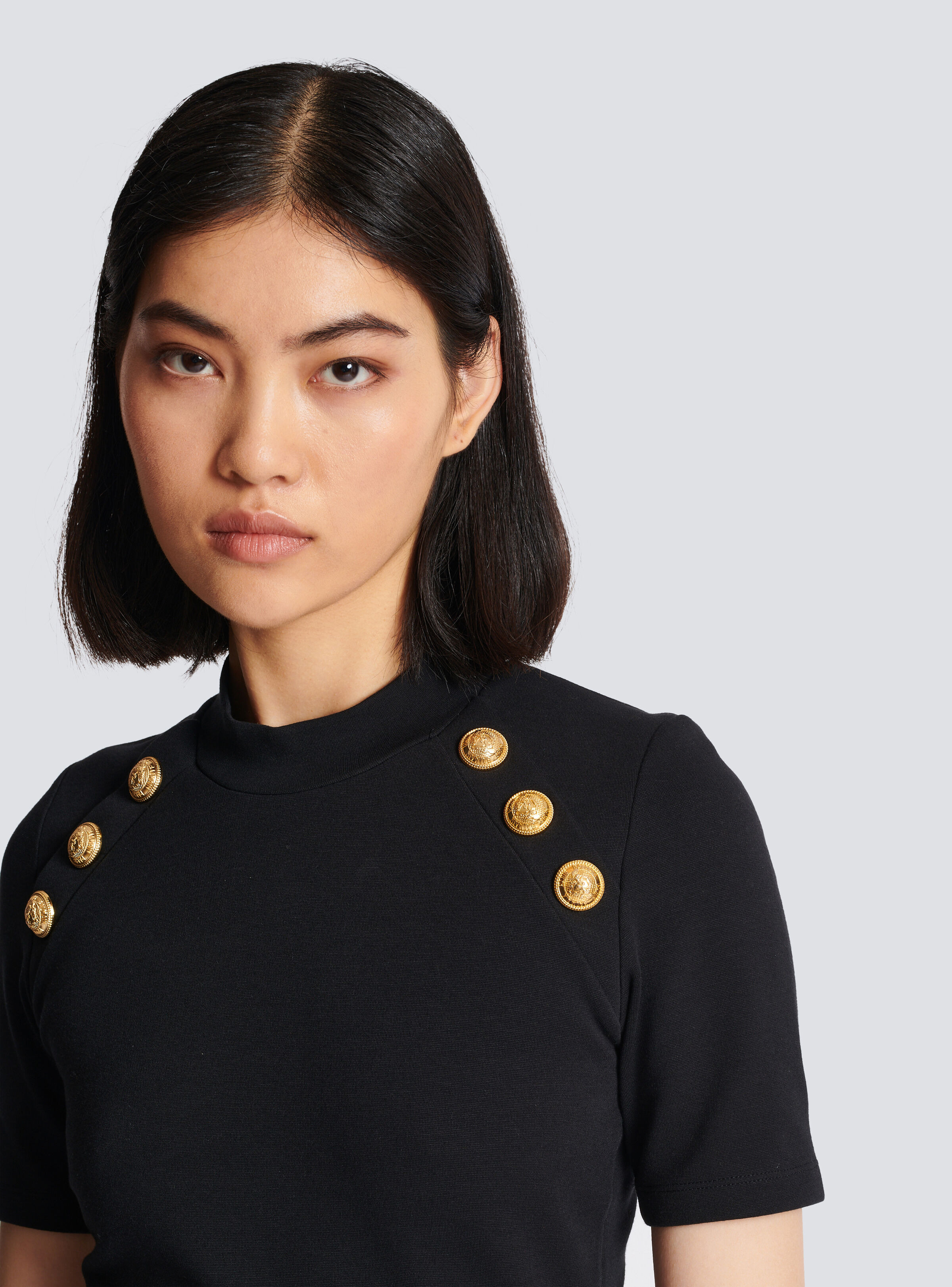 6-button jersey T-shirt - 2