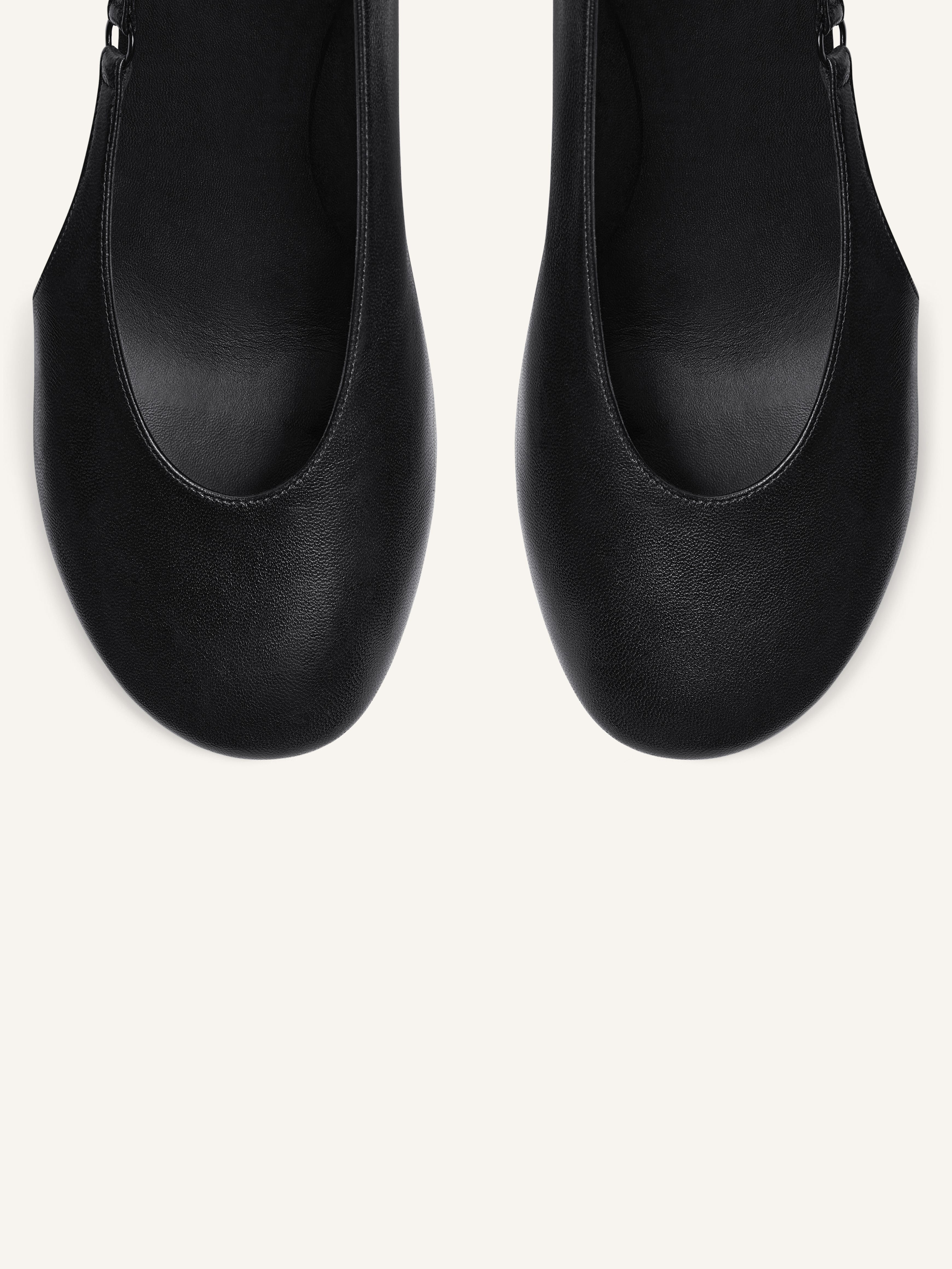 OBLIQUE LEATHER STILETTOS - 5