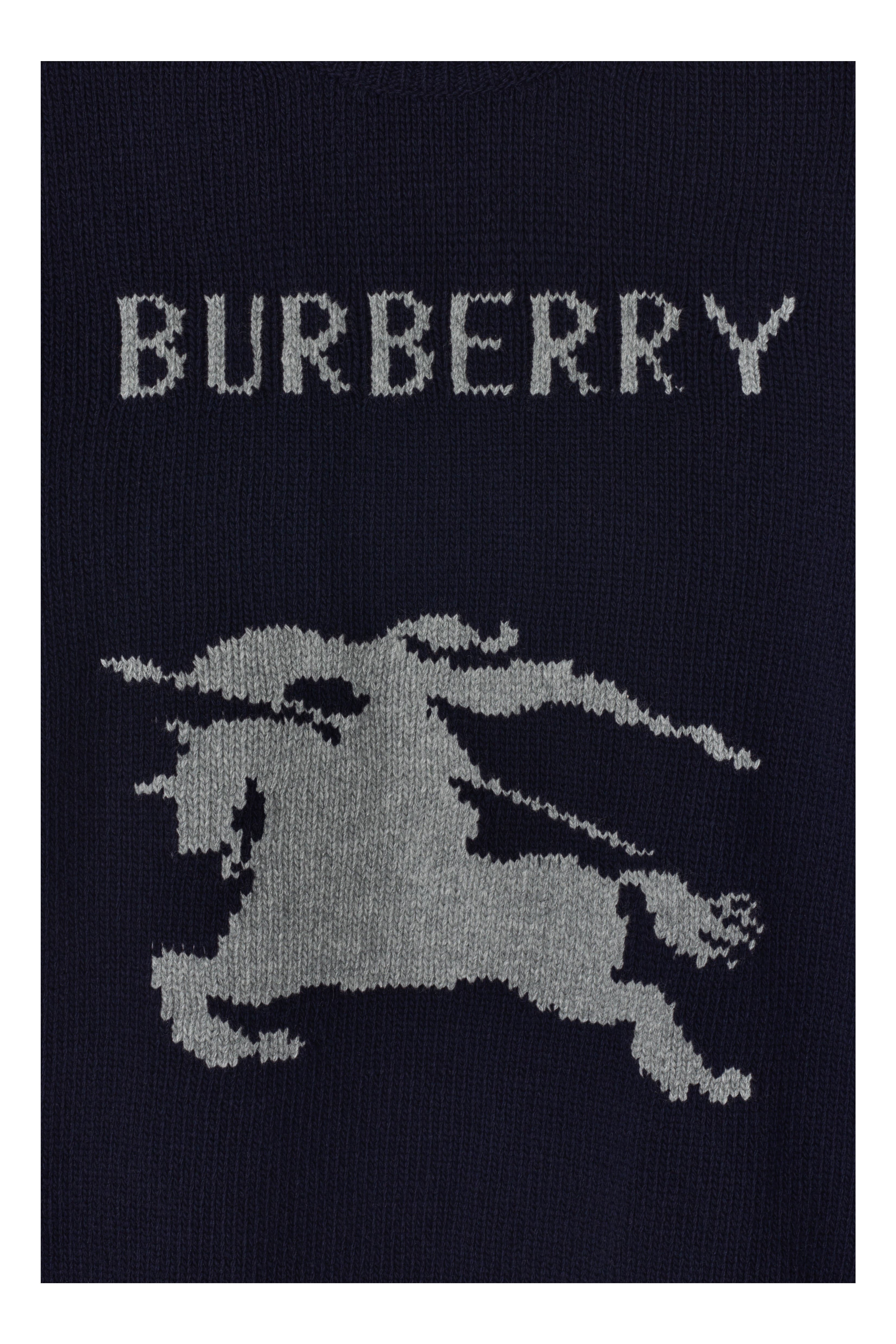 burberry EKD Wool Cashmere Sweater in Navy at Nordstrom - 5