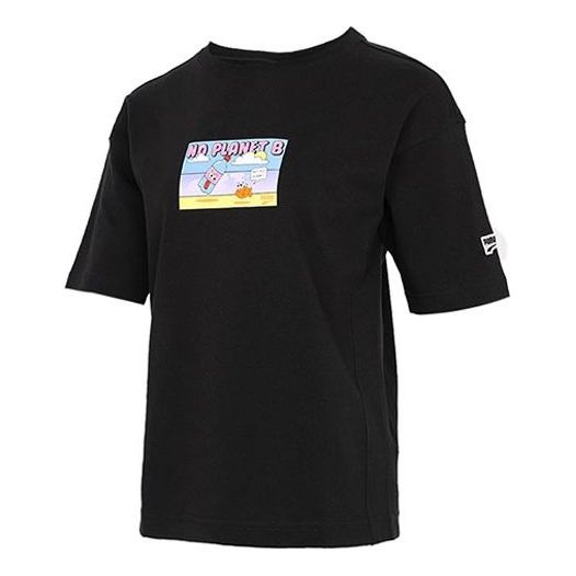 (WMNS) PUMA Downtown Graphic Tee Black 531438-01 - 1