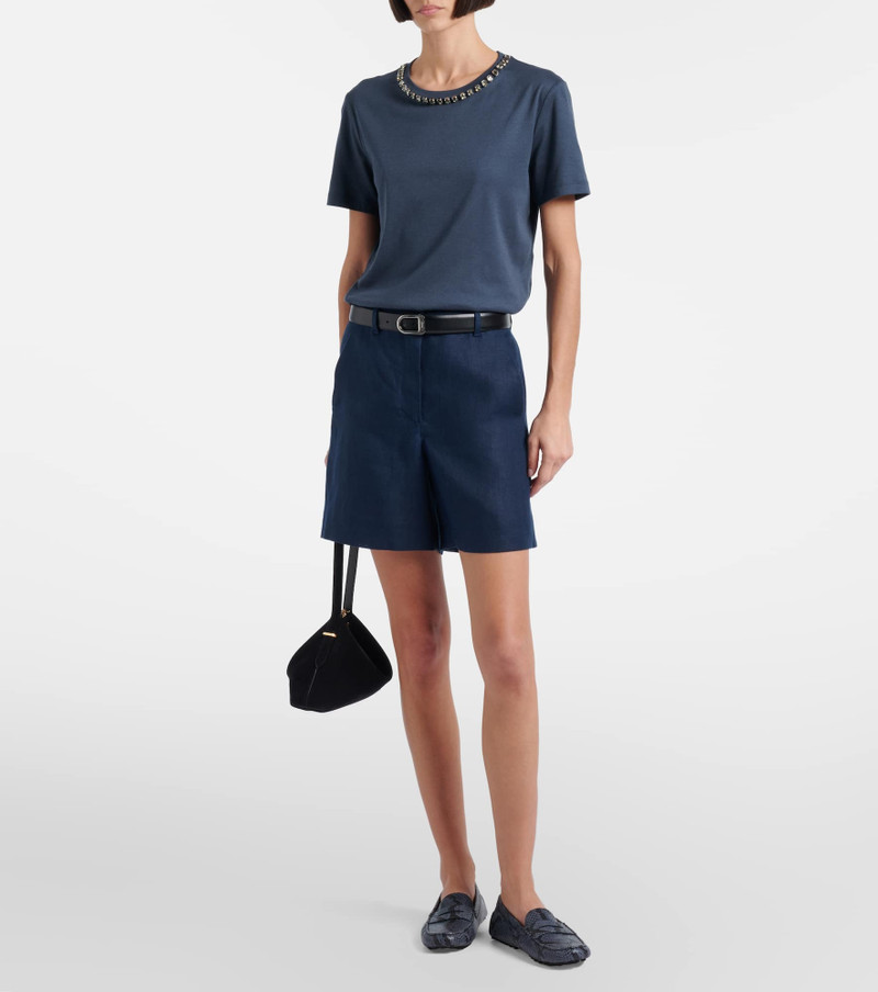 'S Max Mara Bingo embellished cotton-blend T-shirt outlook