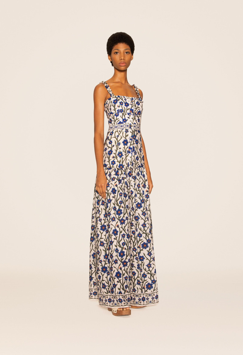 Avellana Mandevilla Blue Maxi Dress 4