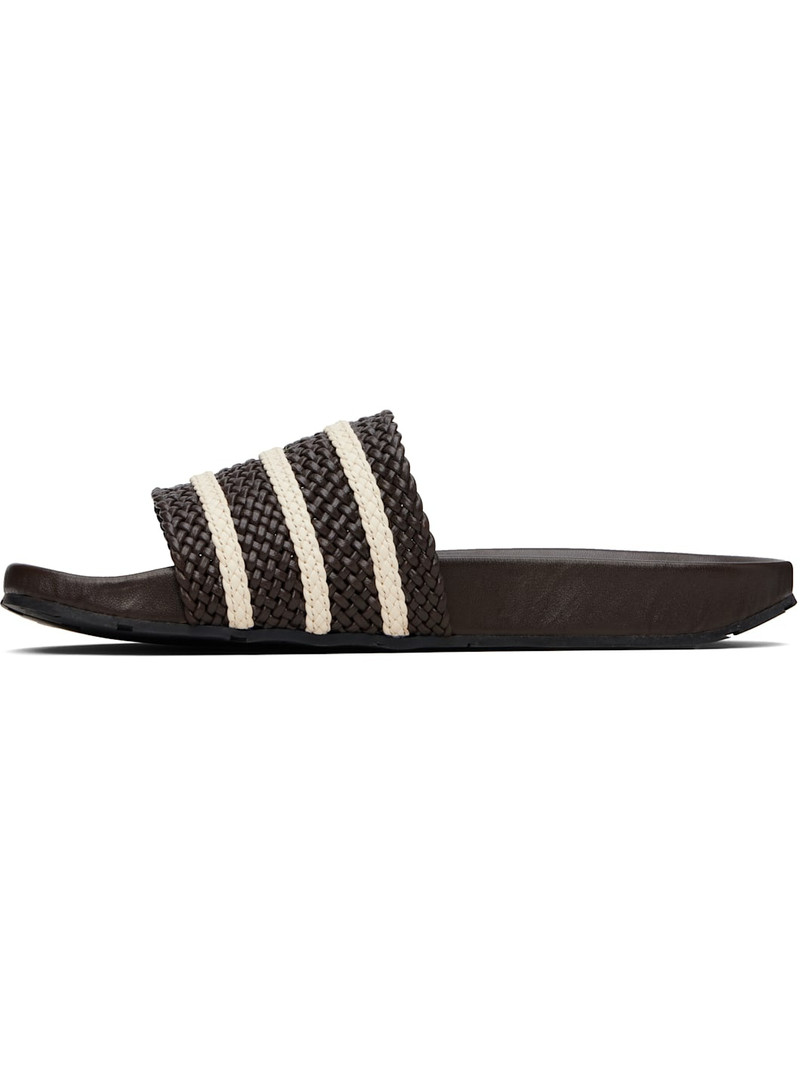 WALES BONNER Brown adidas Originals Edition Adilette Sandals outlook