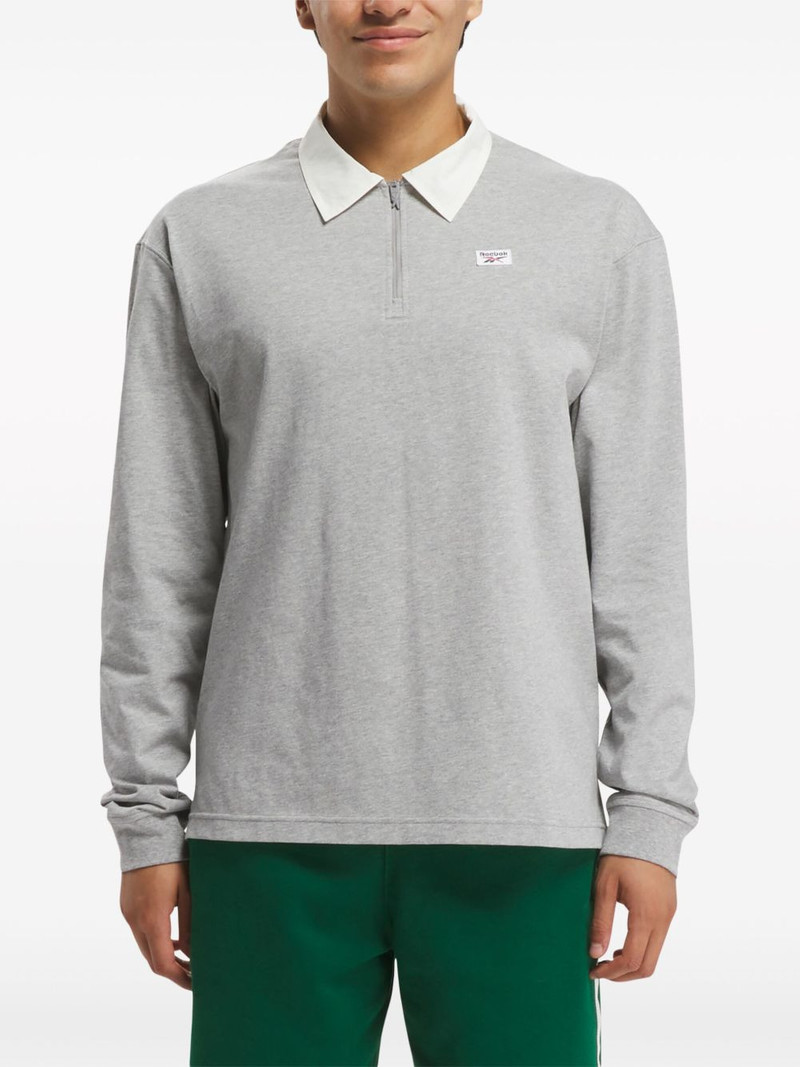 Reebok Court Sport half-zip cotton sweatshirt outlook