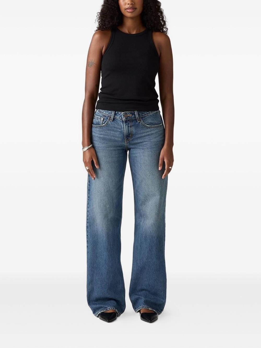 mid-rise jeans - 2