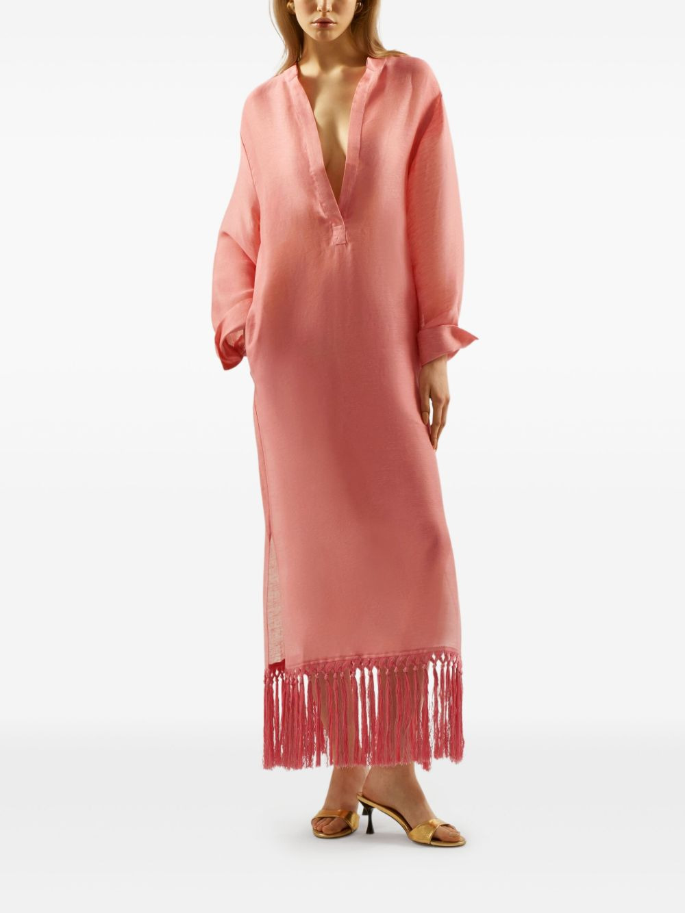Bahamas fringe-hem maxi dress - 2