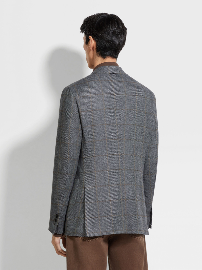 GREY AND LIGHT TAUPE OASI CASHMERE JACKET 5