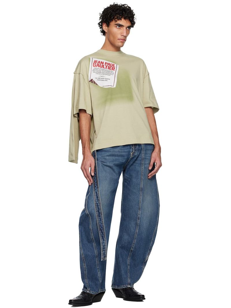 Jean Paul Gaultier Blue 'The Denim Strap' Jeans outlook