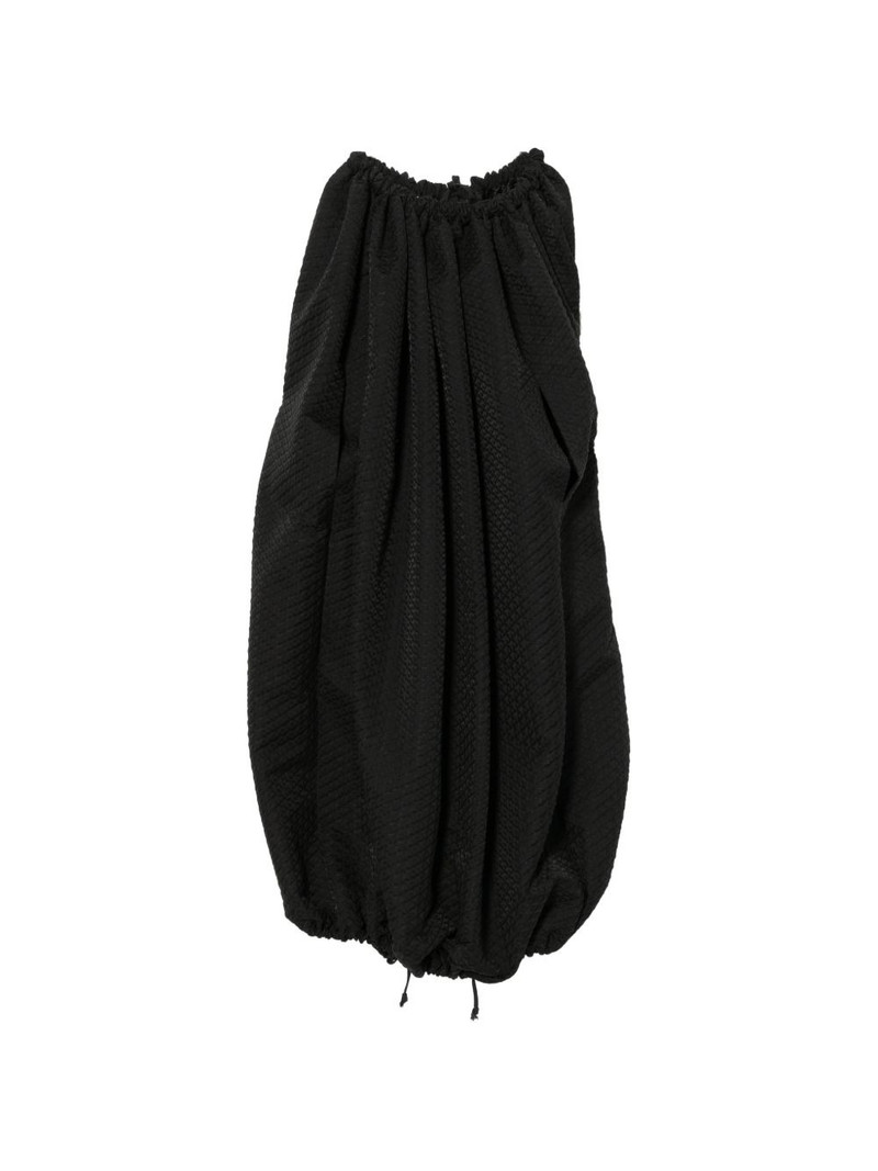 textured gathered dress 1