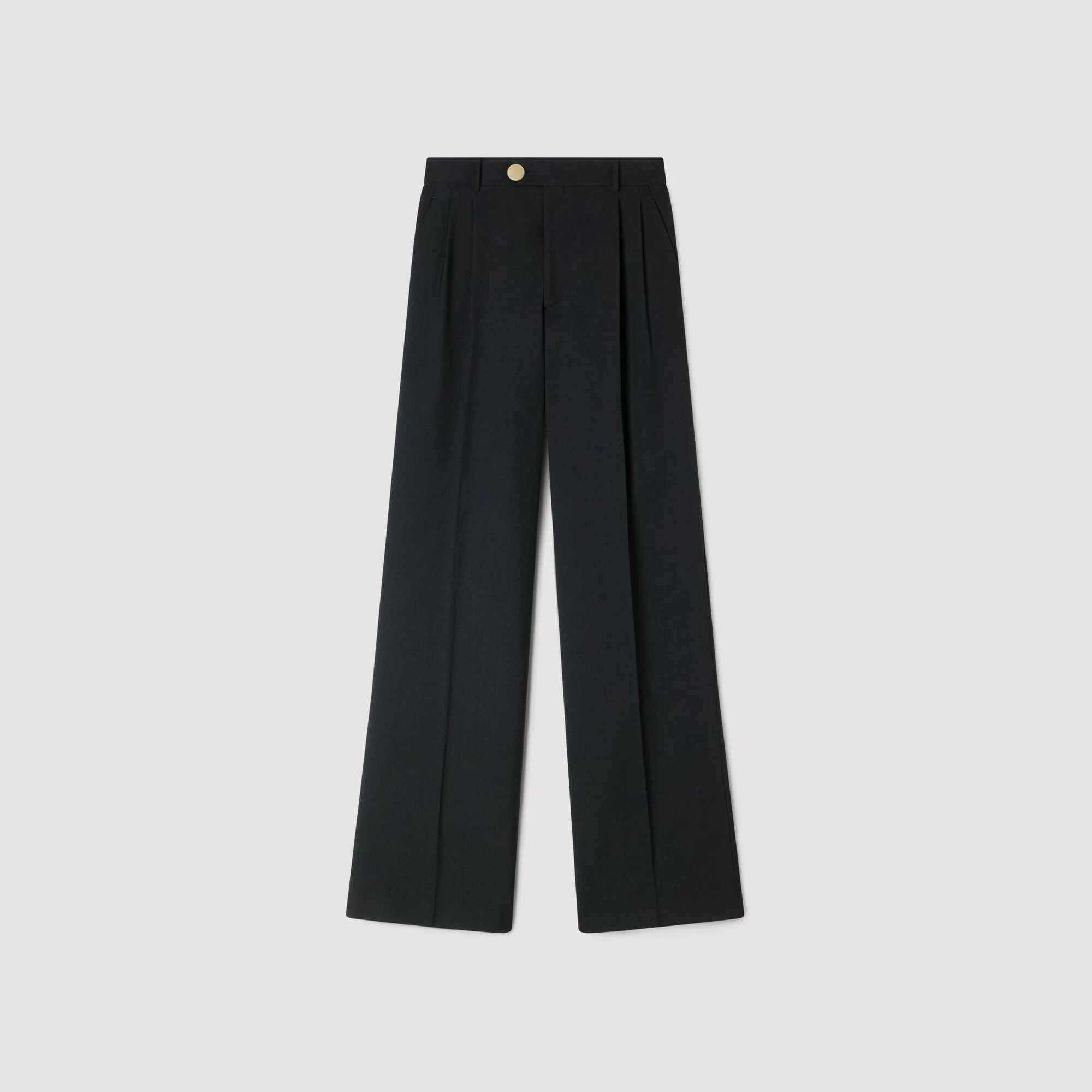 PRESSED-CREASE SUIT TROUSERS - 1