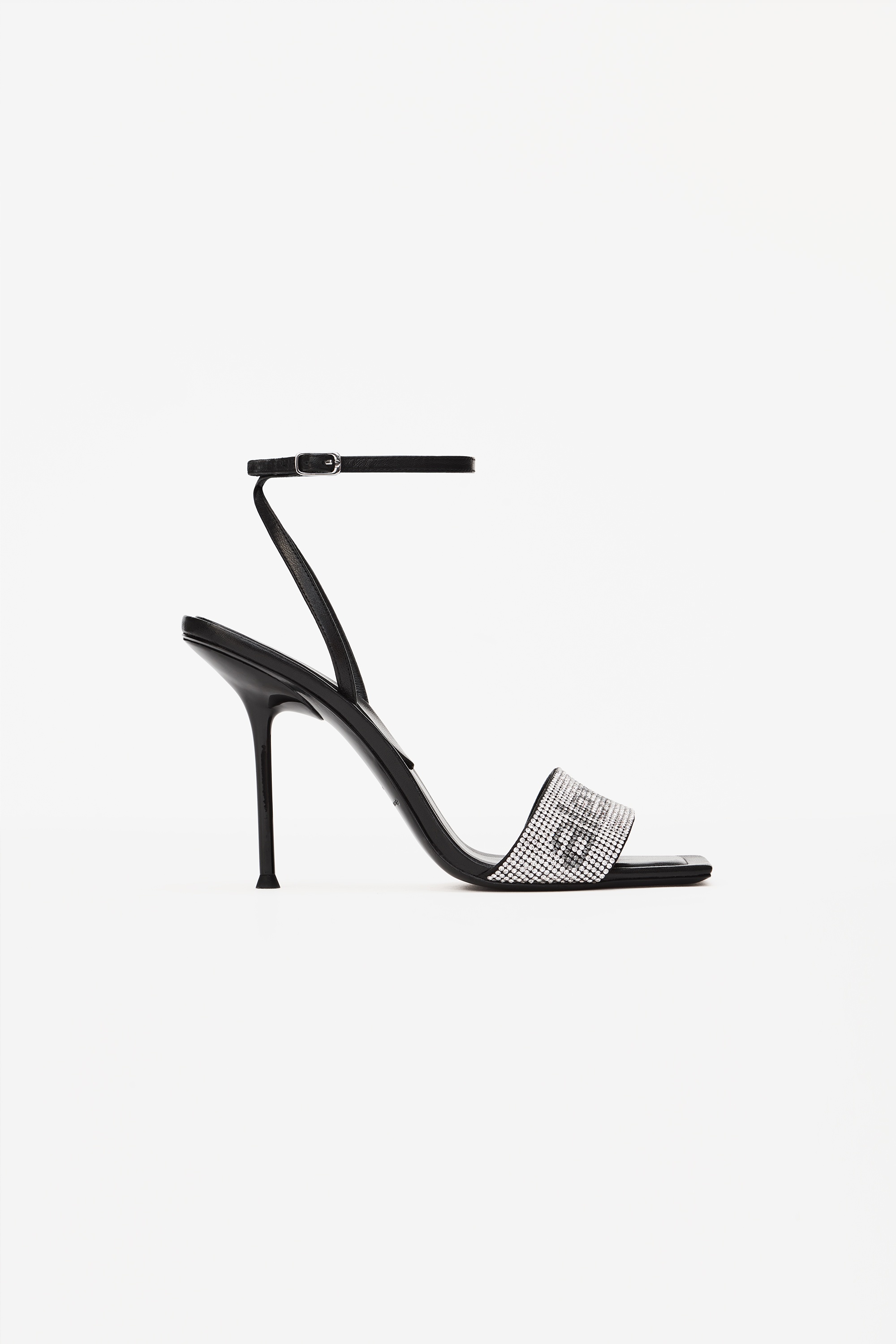 JULIE CRYSTAL LOGO STRAP SANDAL - 7