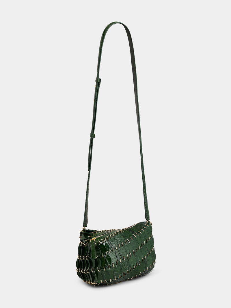 rabanne GREEN CROSSBODY PACO LEATHER BAG outlook