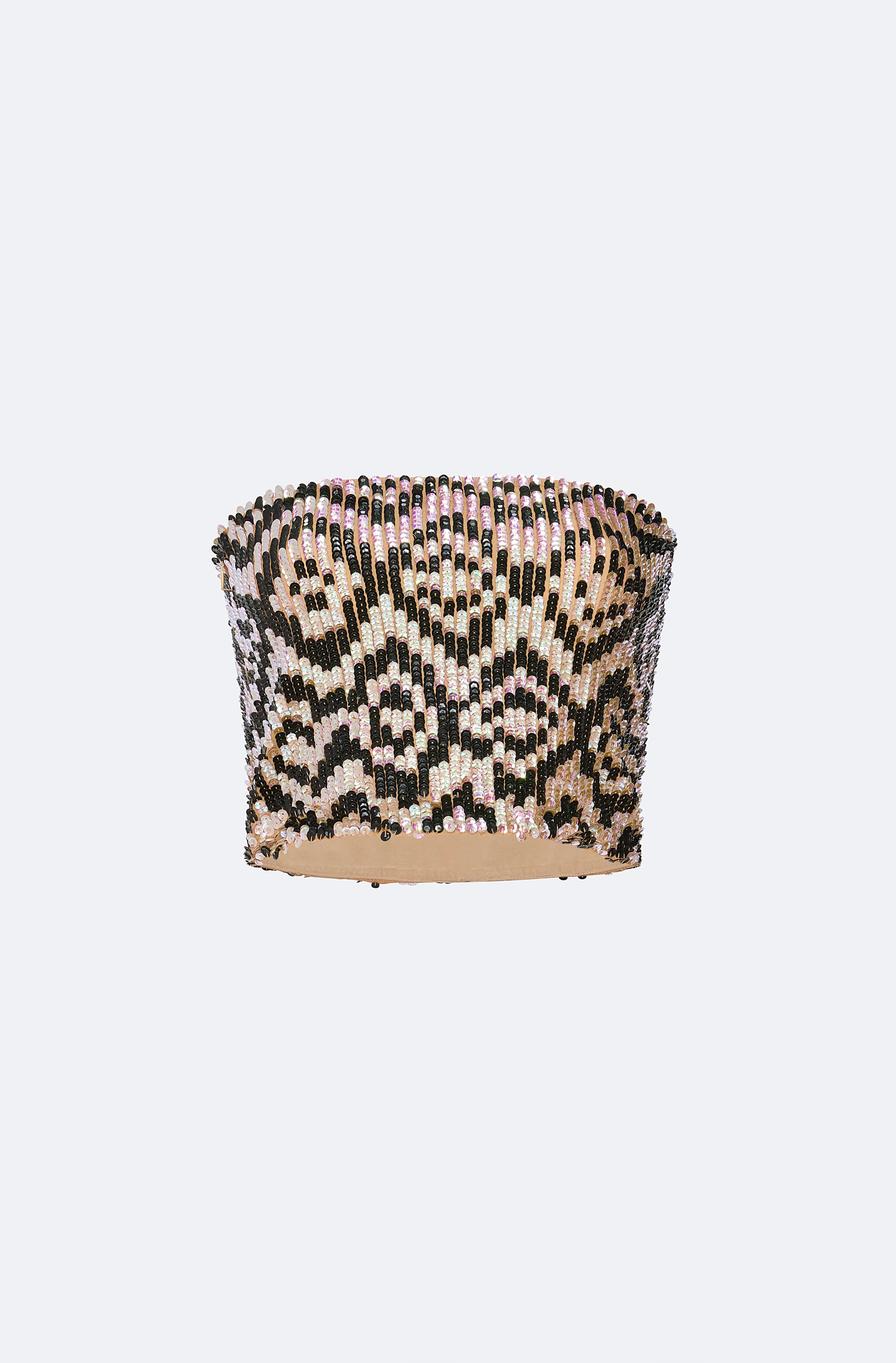 Graphic Sequin Tube Top - 1