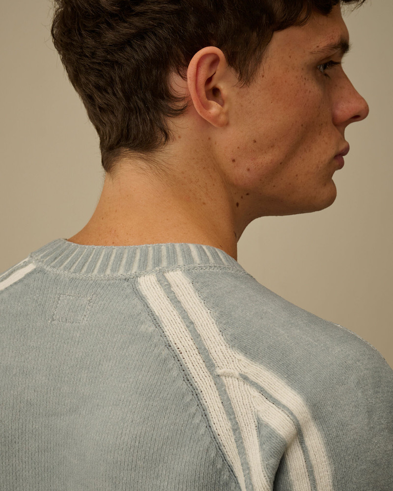 Cotton Chenille Double Dyed Crewneck Sweater 6