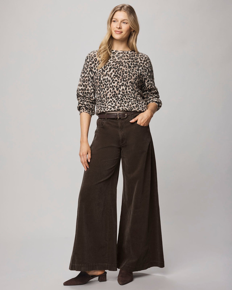 Splendid Delaney Leopard Sweater outlook