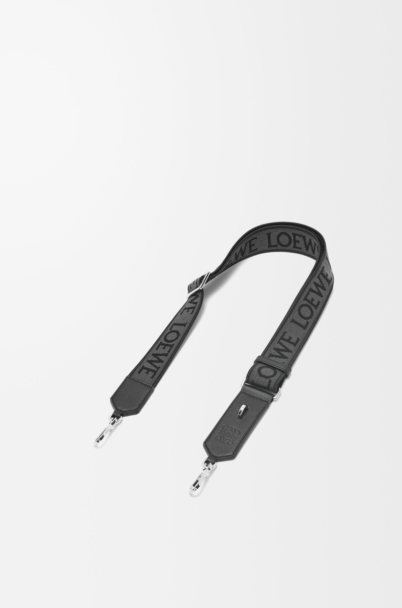 Anagram strap in jacquard and calfskin 1