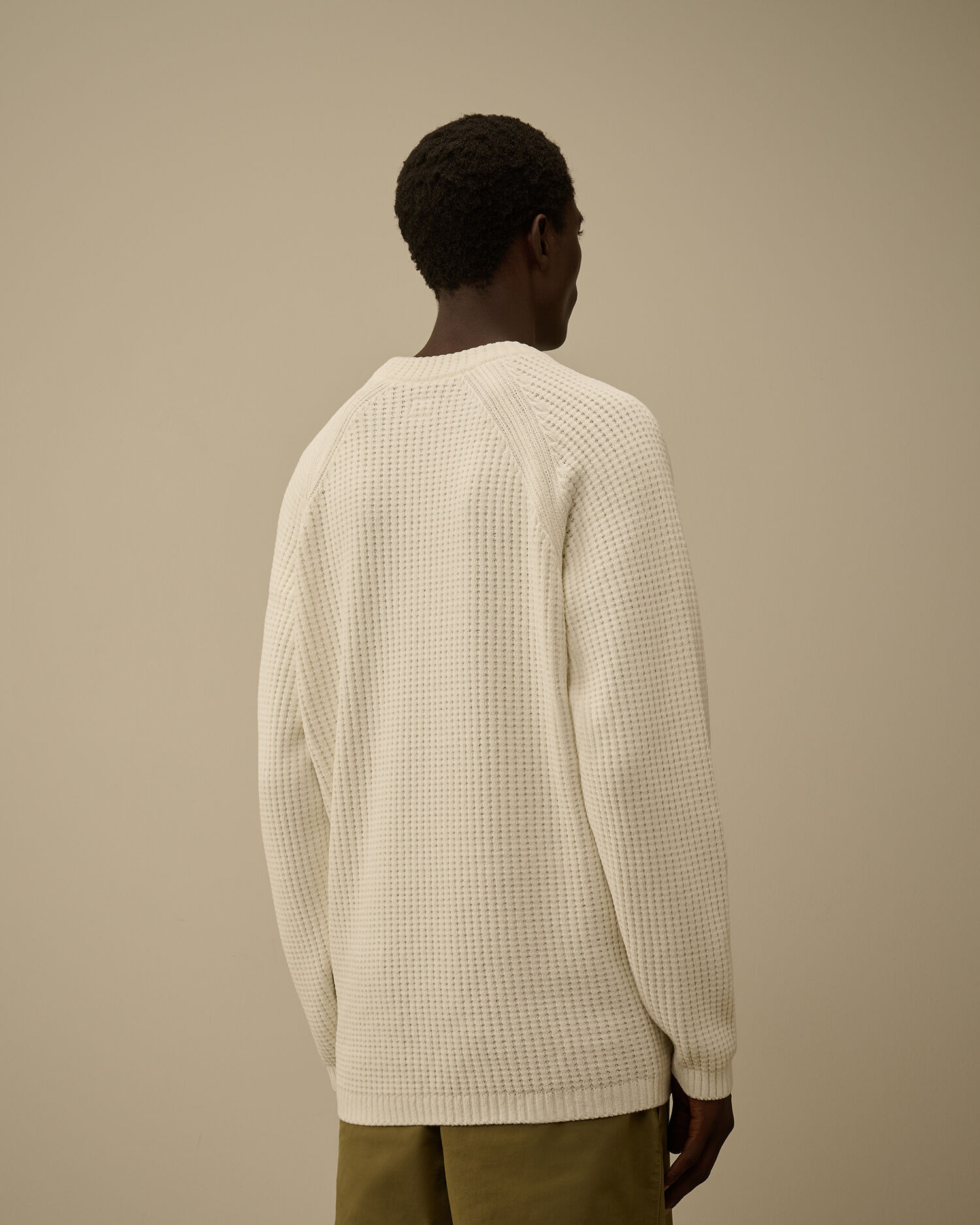 Cotton Chenille Crewneck Lens Sweater - 4