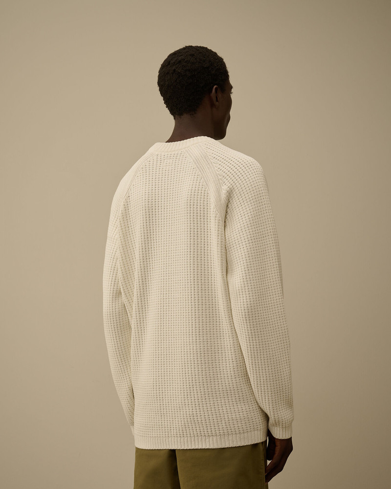 Cotton Chenille Crewneck Lens Sweater 4