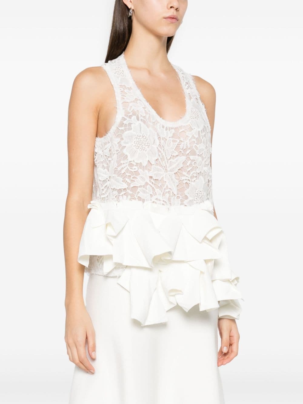 floral-lace top - 3