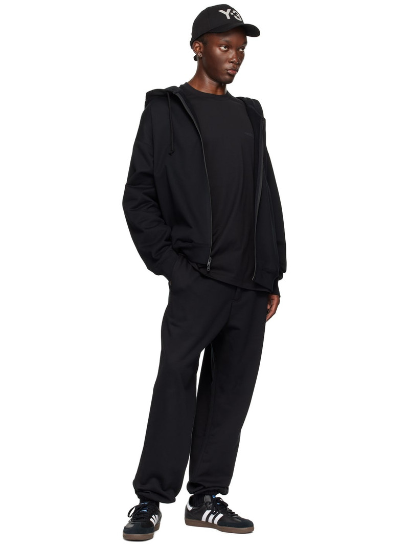 Y-3 Black Drawstring Sweatpants outlook