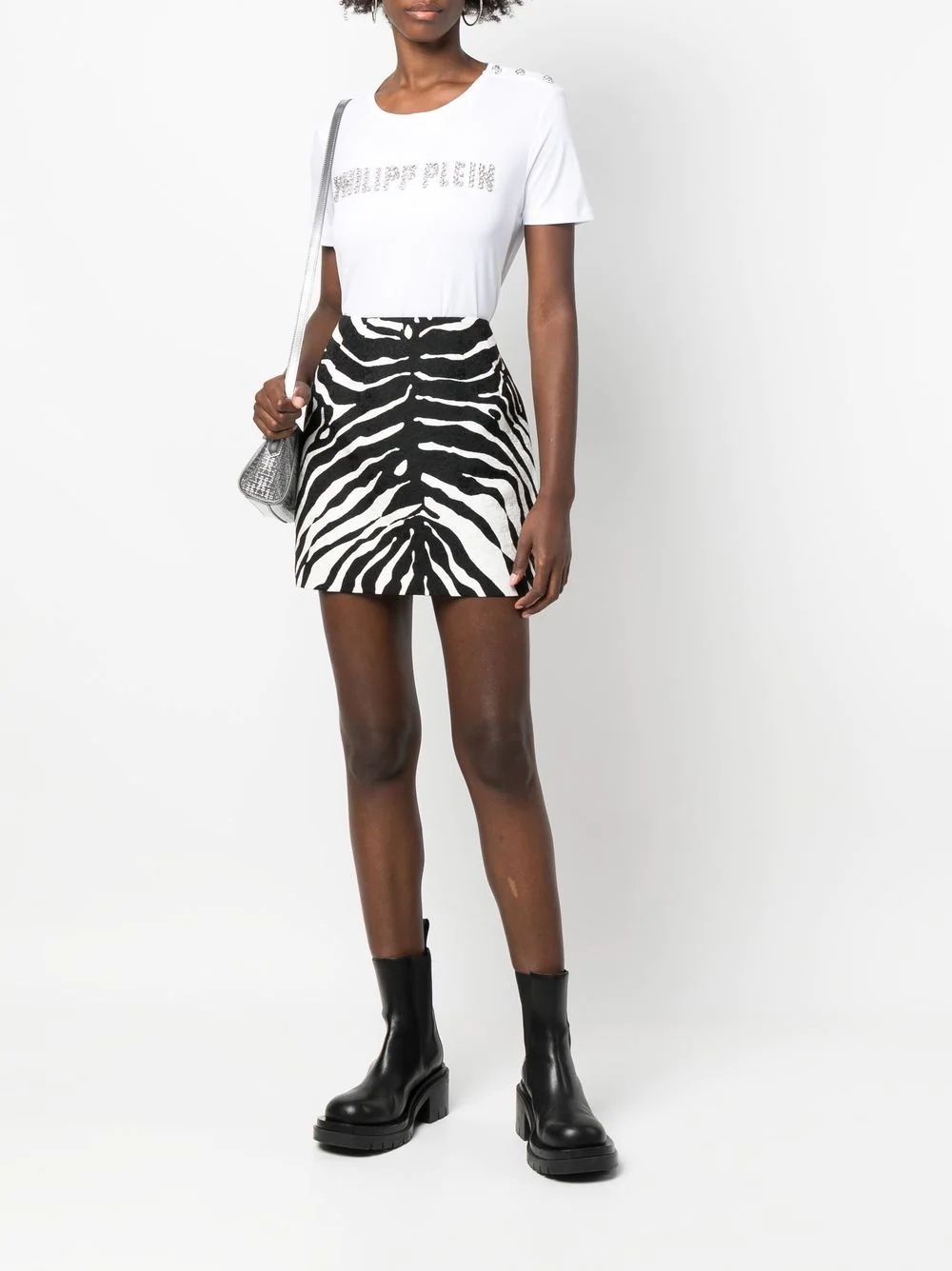 logo-embellished short-sleeve T-shirt - 2