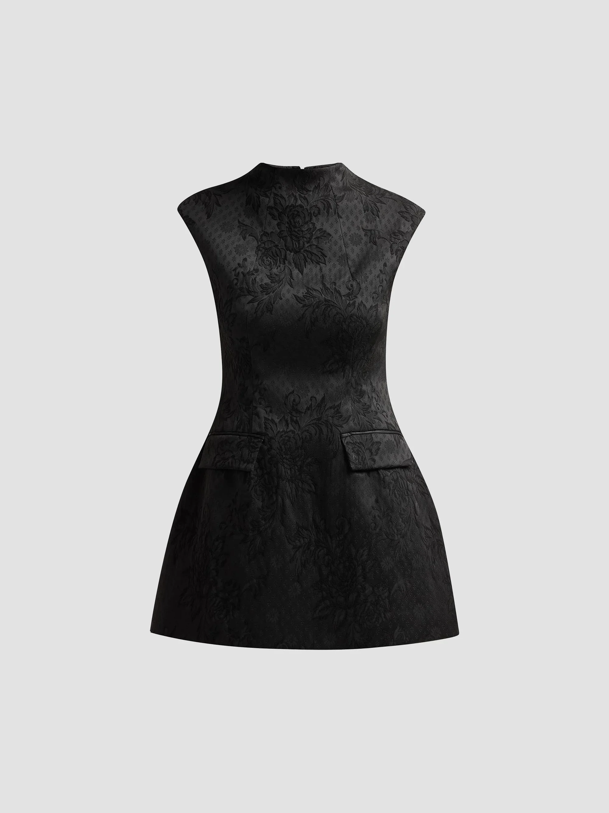Women's Haworth Jacquard Mini Dress - Black - 1