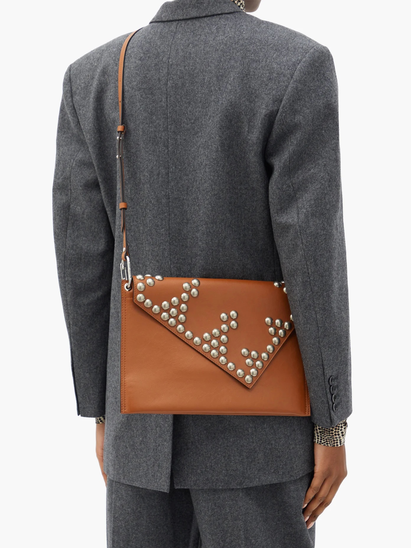 Tryne studded leather cross-body bag - 2