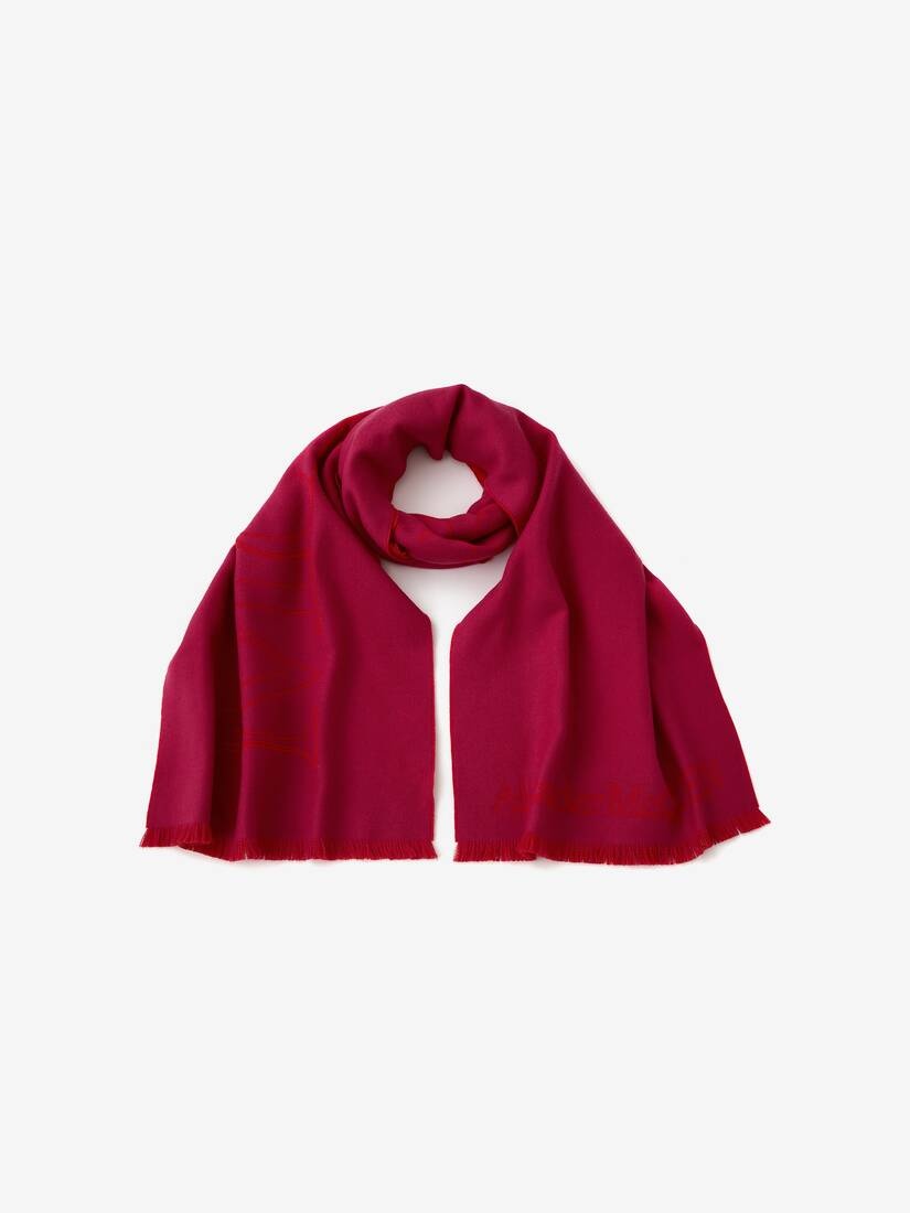 Mcqueen Thread Scarf in Fuchsia - 2