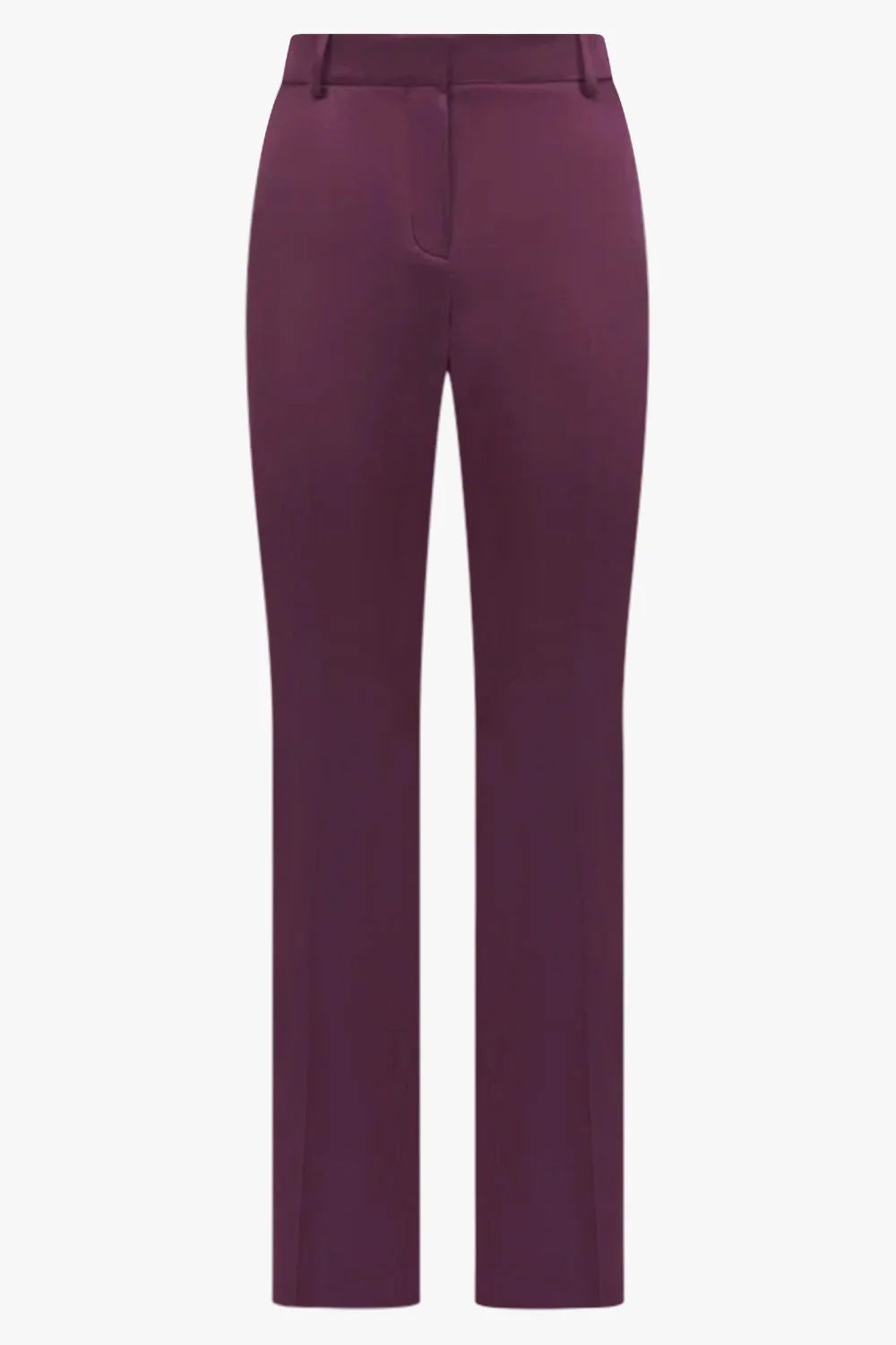 TAILORED SILKY STRAIGHT LEG PANT | PURPLE - 1