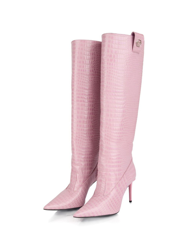 pink heeled boots 4