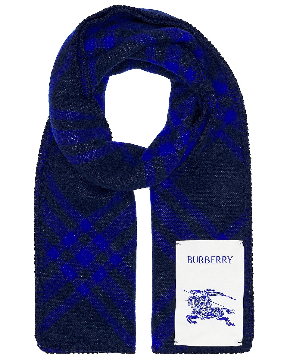 Wool Check Scarf - 1
