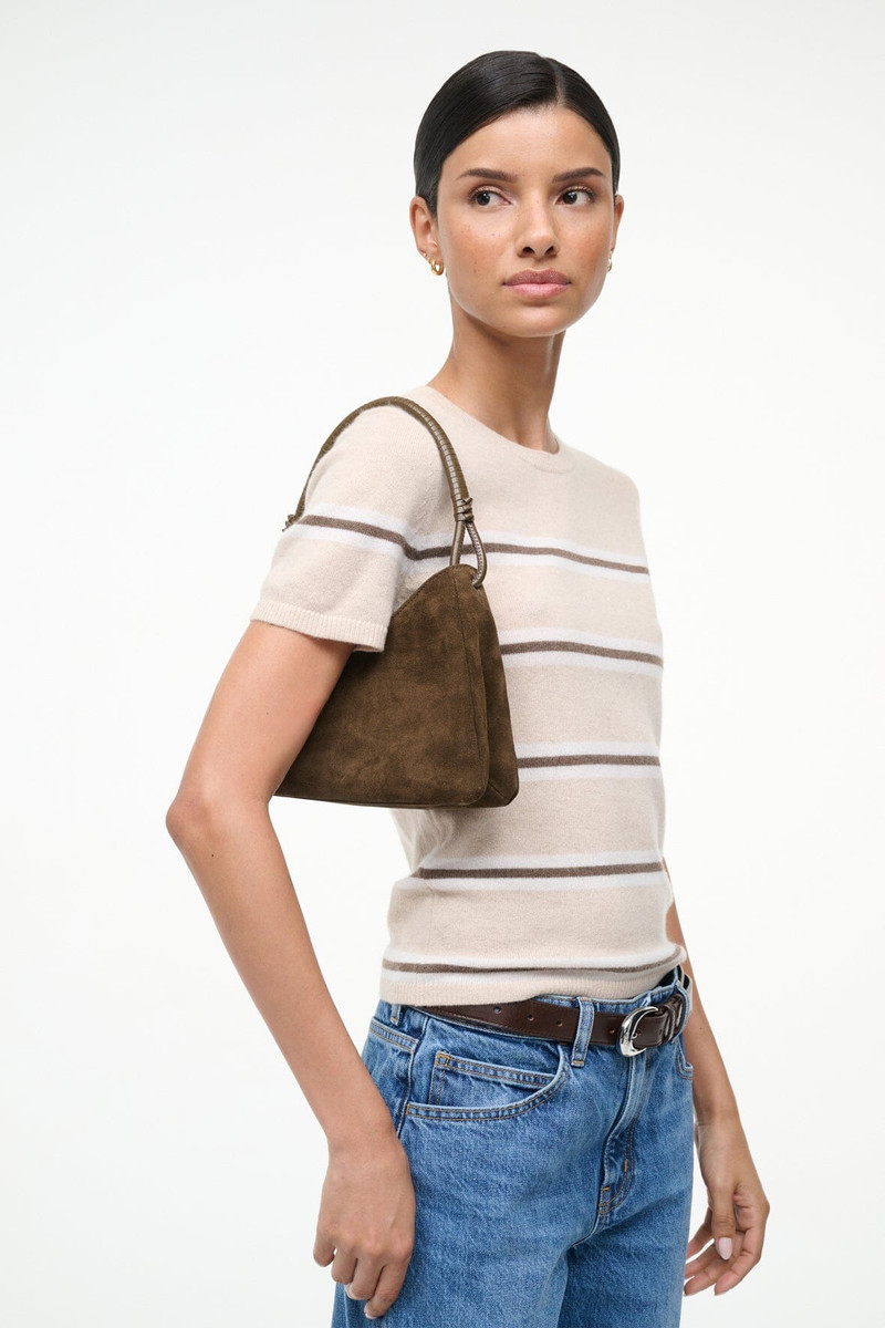 STAUD STAUD VALERIE SHOULDER BAG TRUFFLE SUEDE outlook