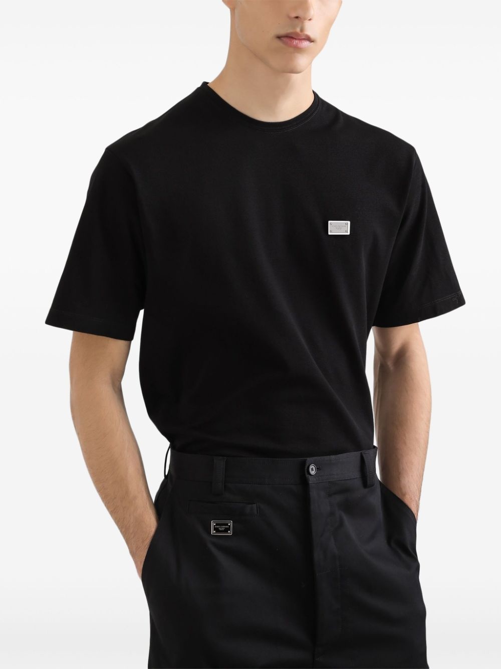 logo-plaque T-shirt - 4