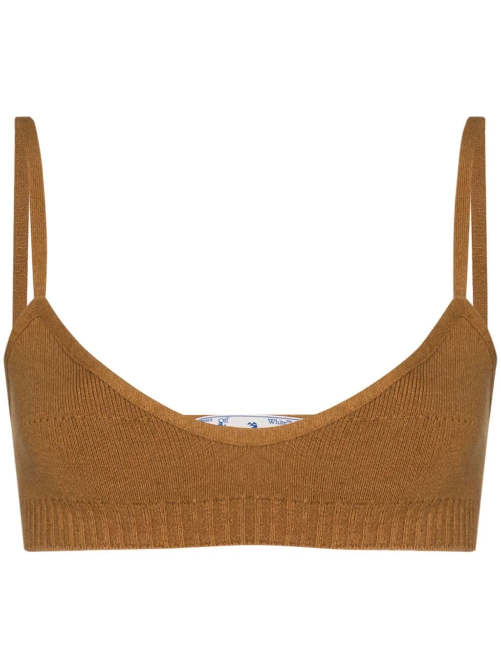 fine-knit strappy bralette - 1