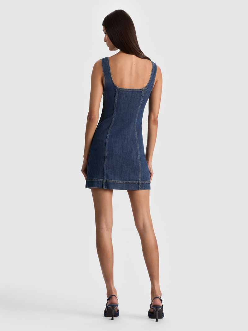 Alice + Olivia BEA DENIM MINI DRESS outlook