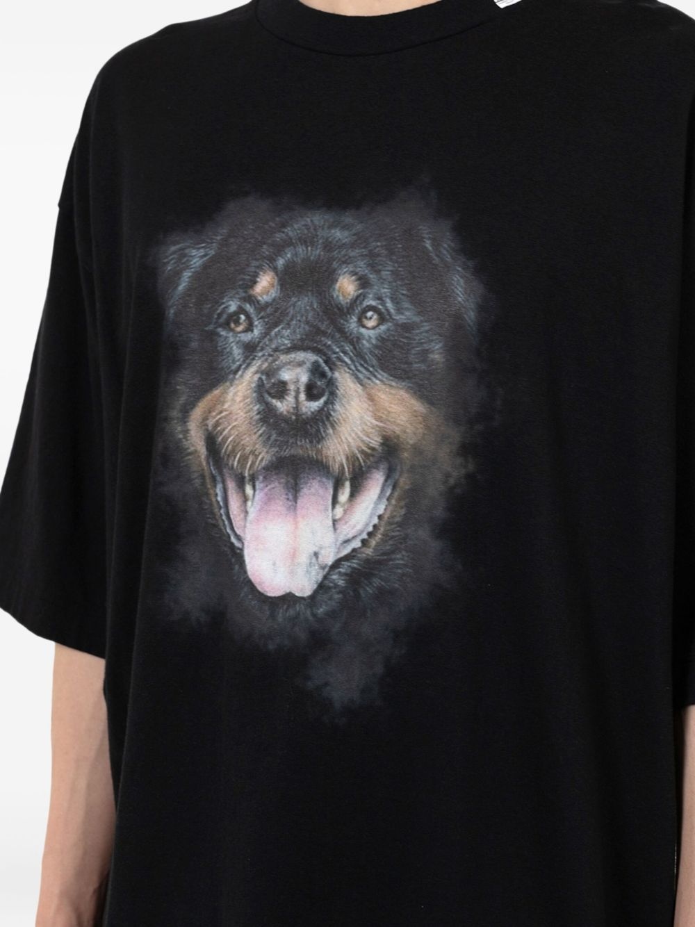 dog-print T-shirt - 4