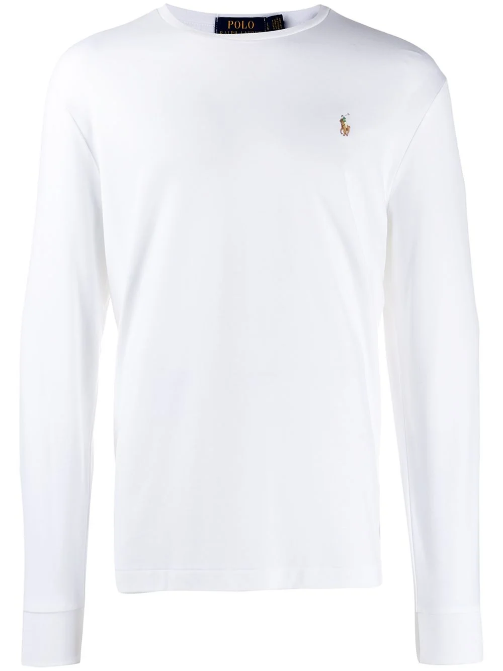 logo-embroidered long-sleeve T-shirt - 1