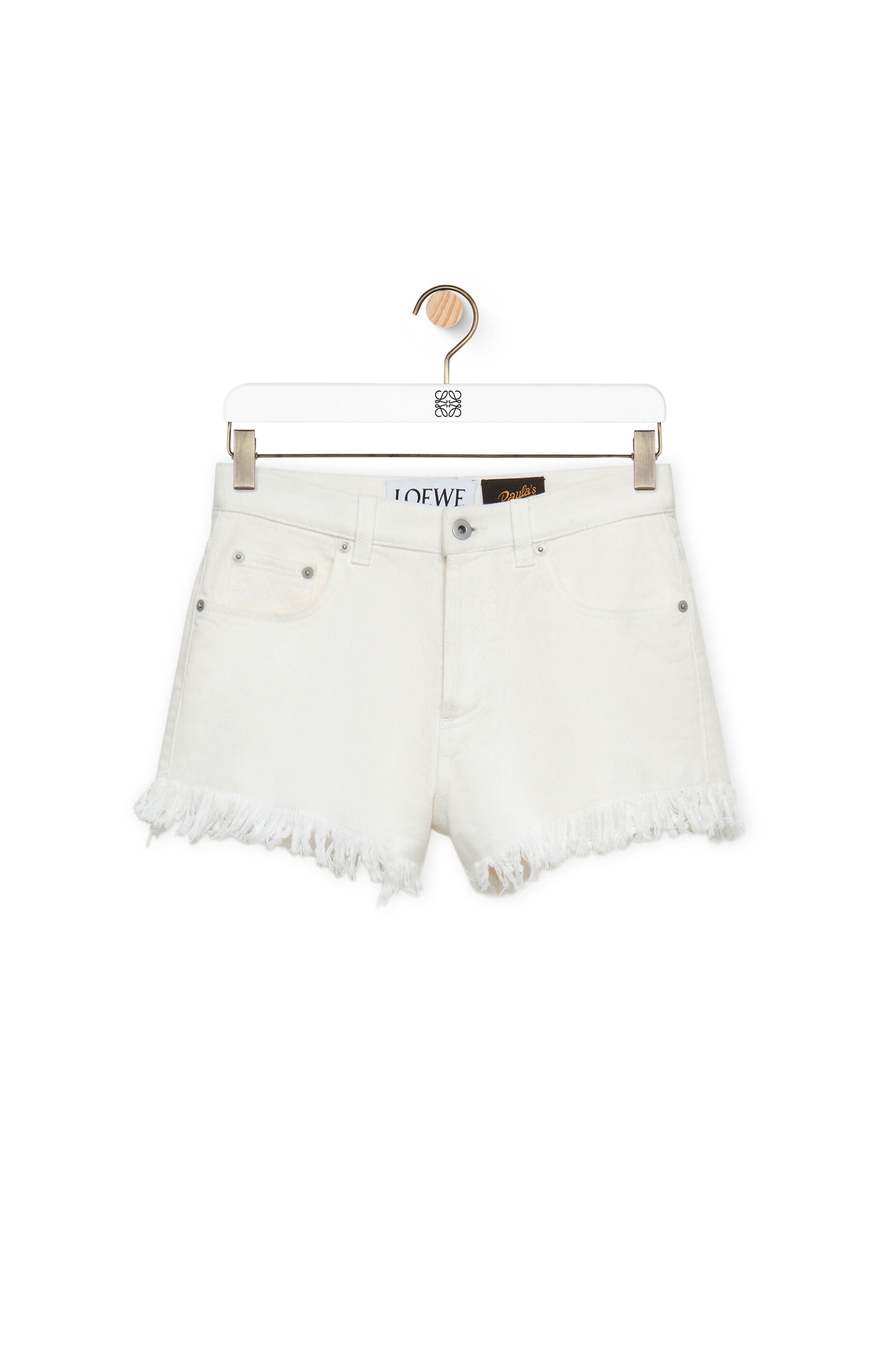 Anagram shorts in denim - 1