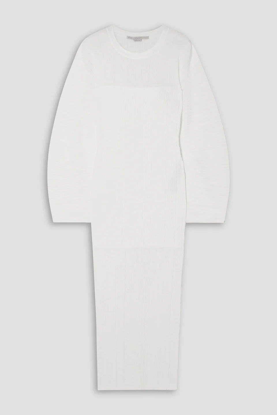 Plissé-knit midi dress - 1