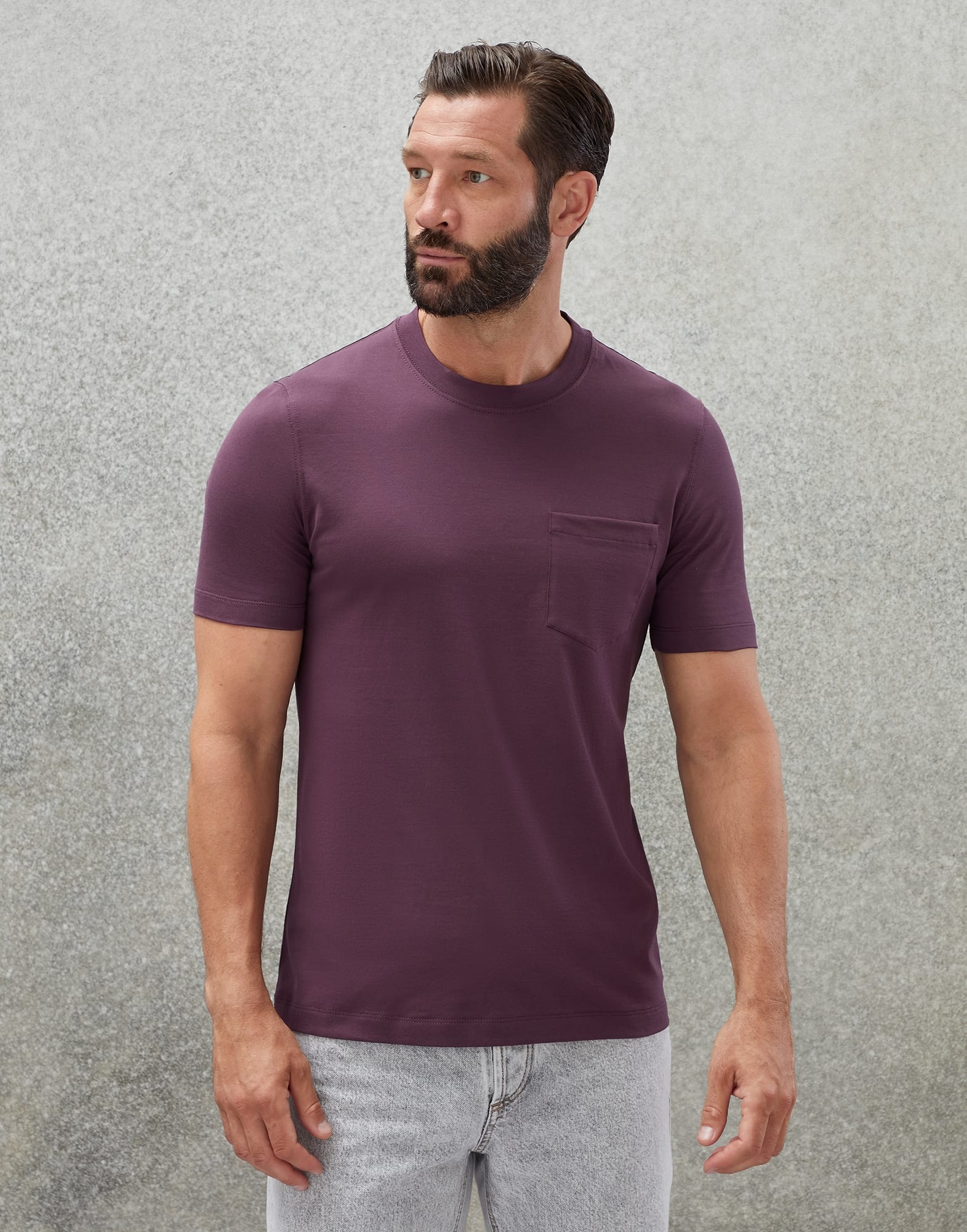 Brunello Cucinelli Basic Fit Crew Neck T-Shirt