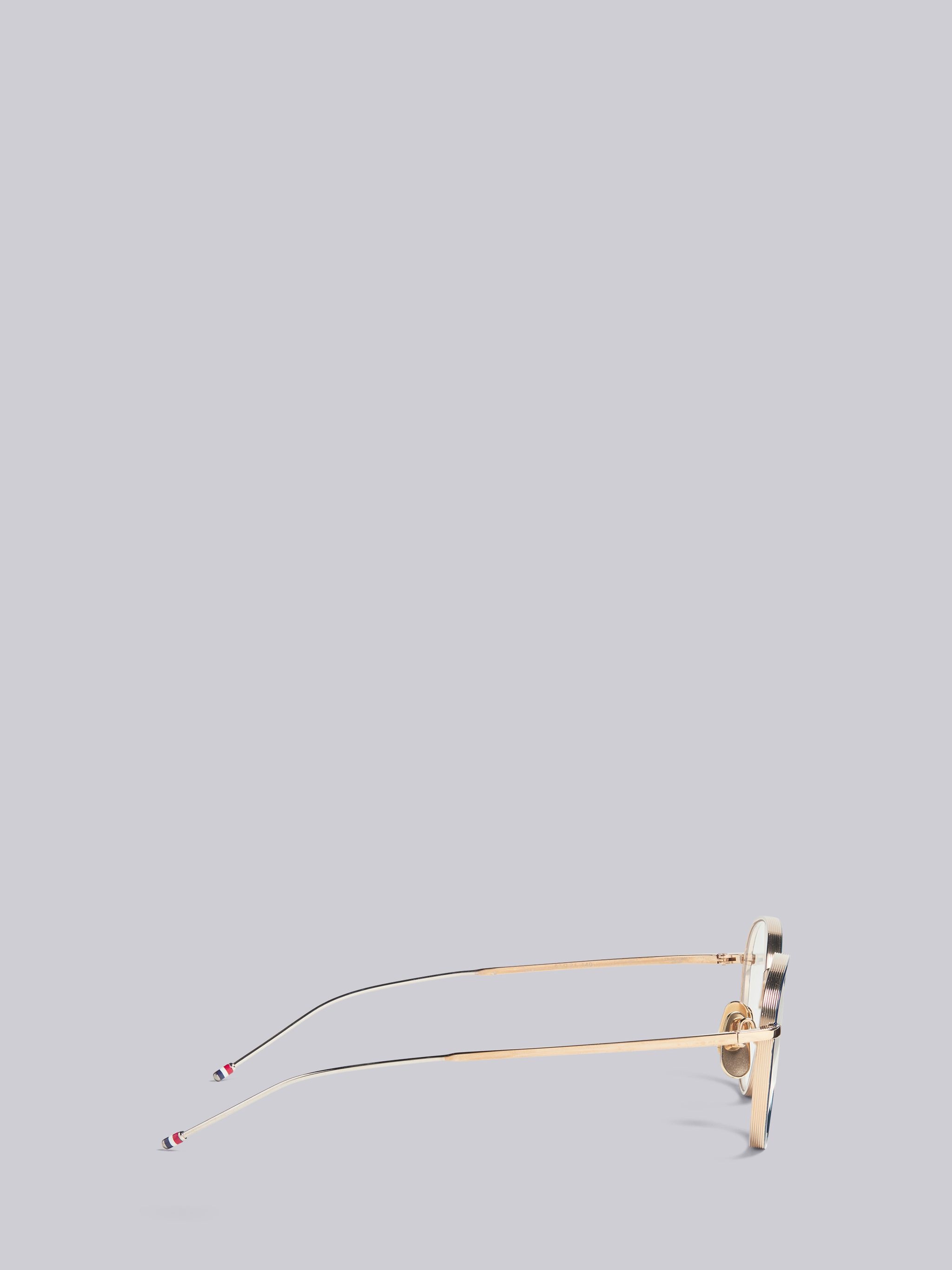 TB119 - Navy and White Gold Pantos Eyeglasses - 3