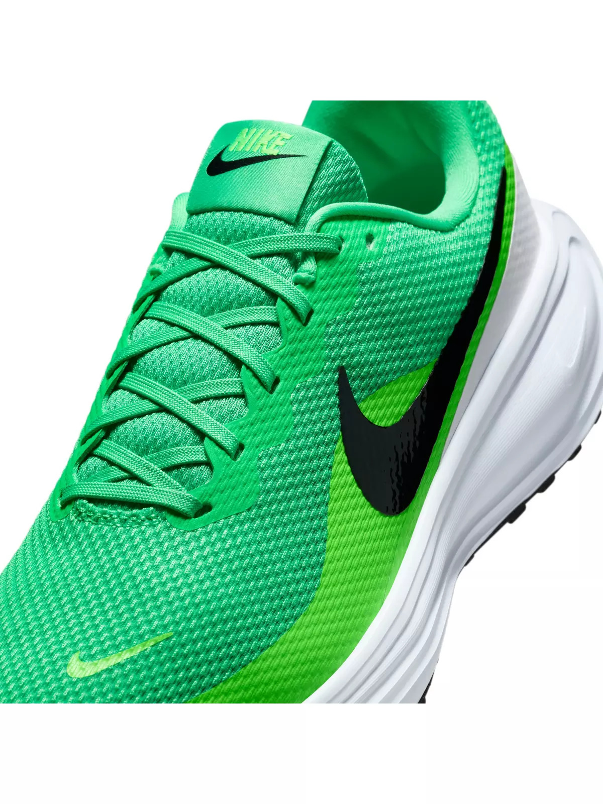 Revolution 8 "Green Shock/Green Strike/White/Black" Men's Running Shoe - 7