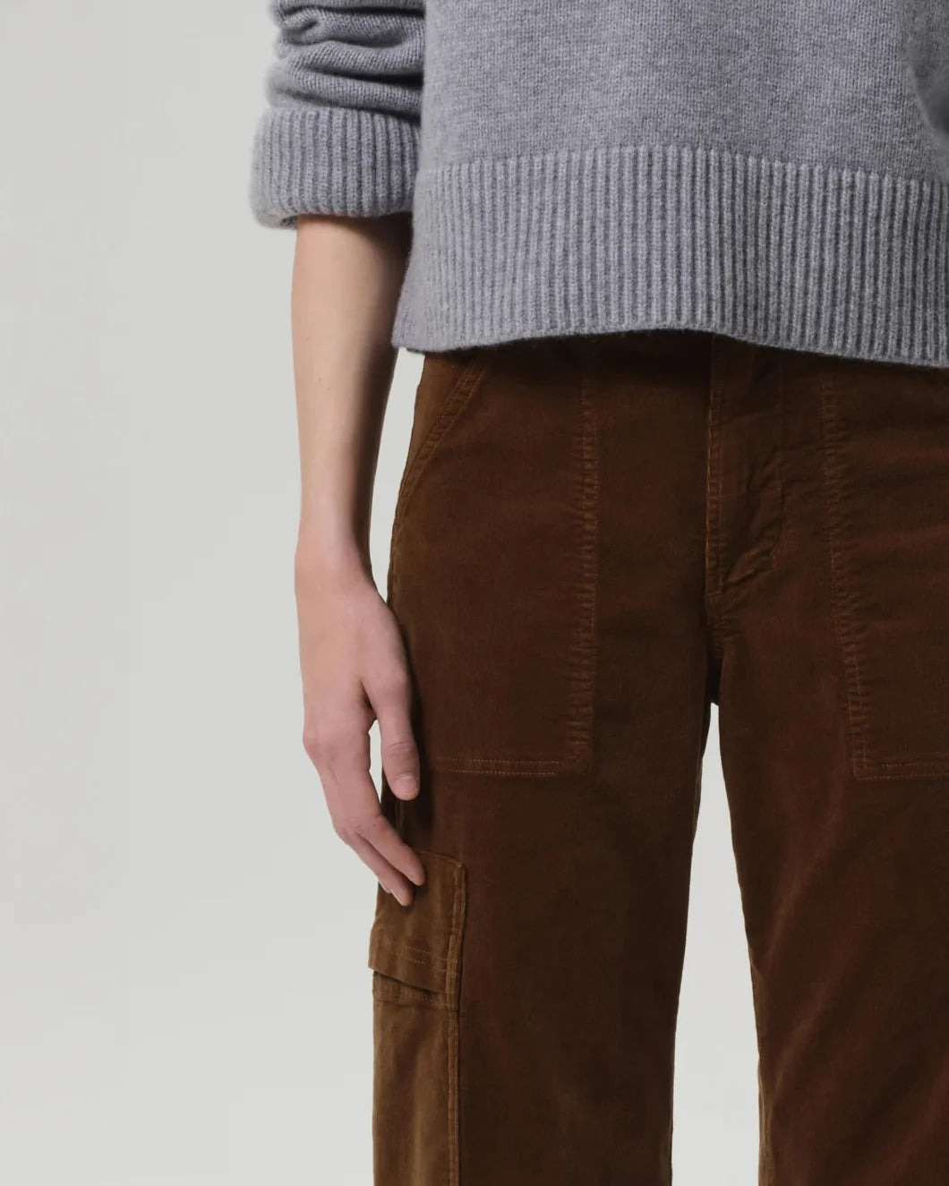 MARCELLE LOW SLUNG EASY CARGO CORDUROY - 6