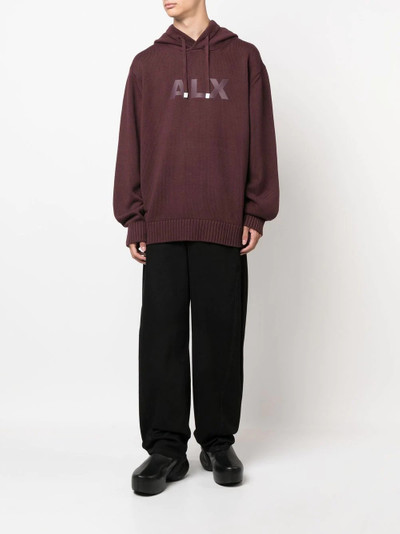 1017 ALYX 9SM logo-print knitted hoodie outlook