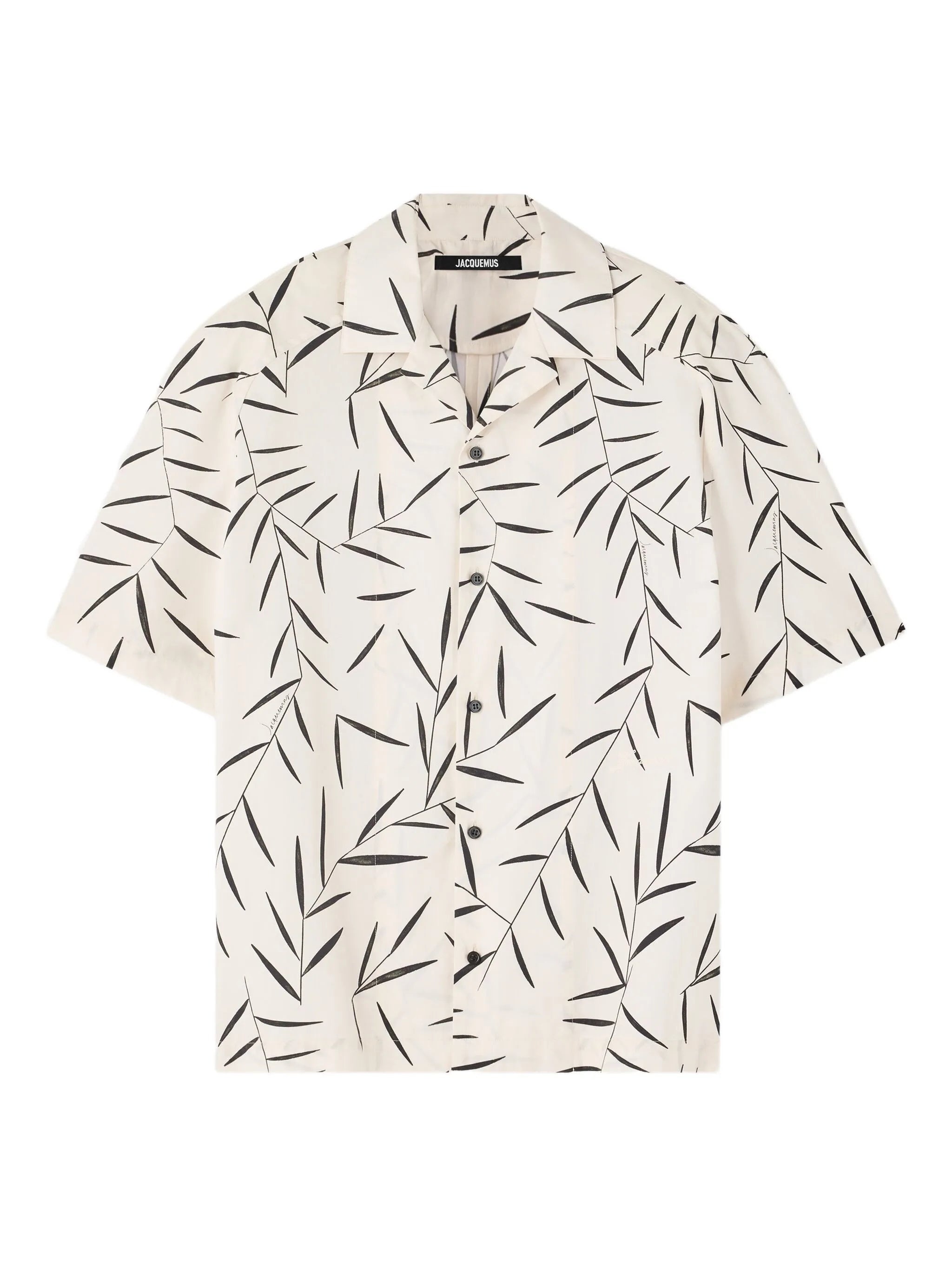 Jacquemus Leaf-print Short-sleeve Shirt - 1