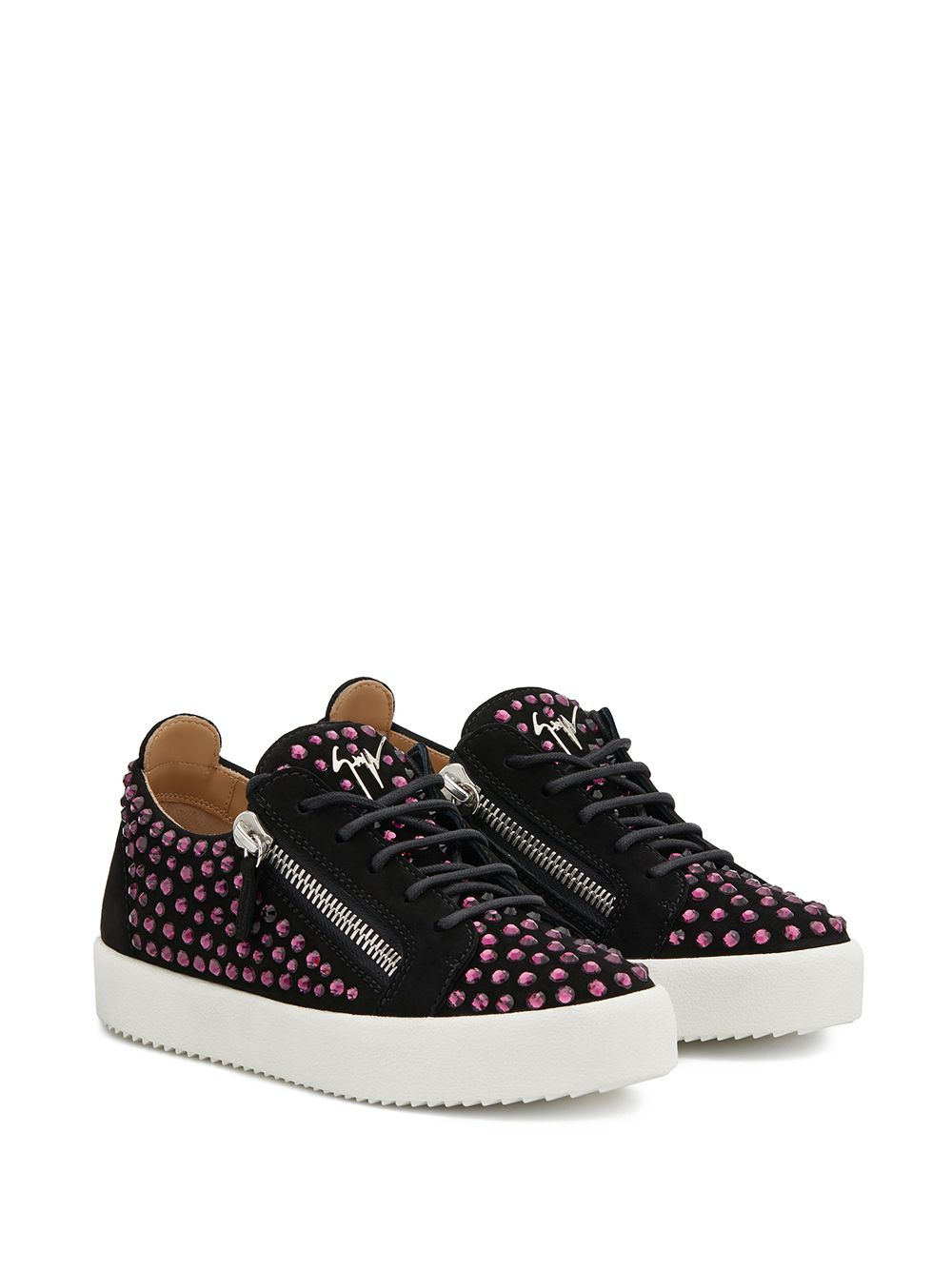 Doris crystal-embellished sneakers - 2