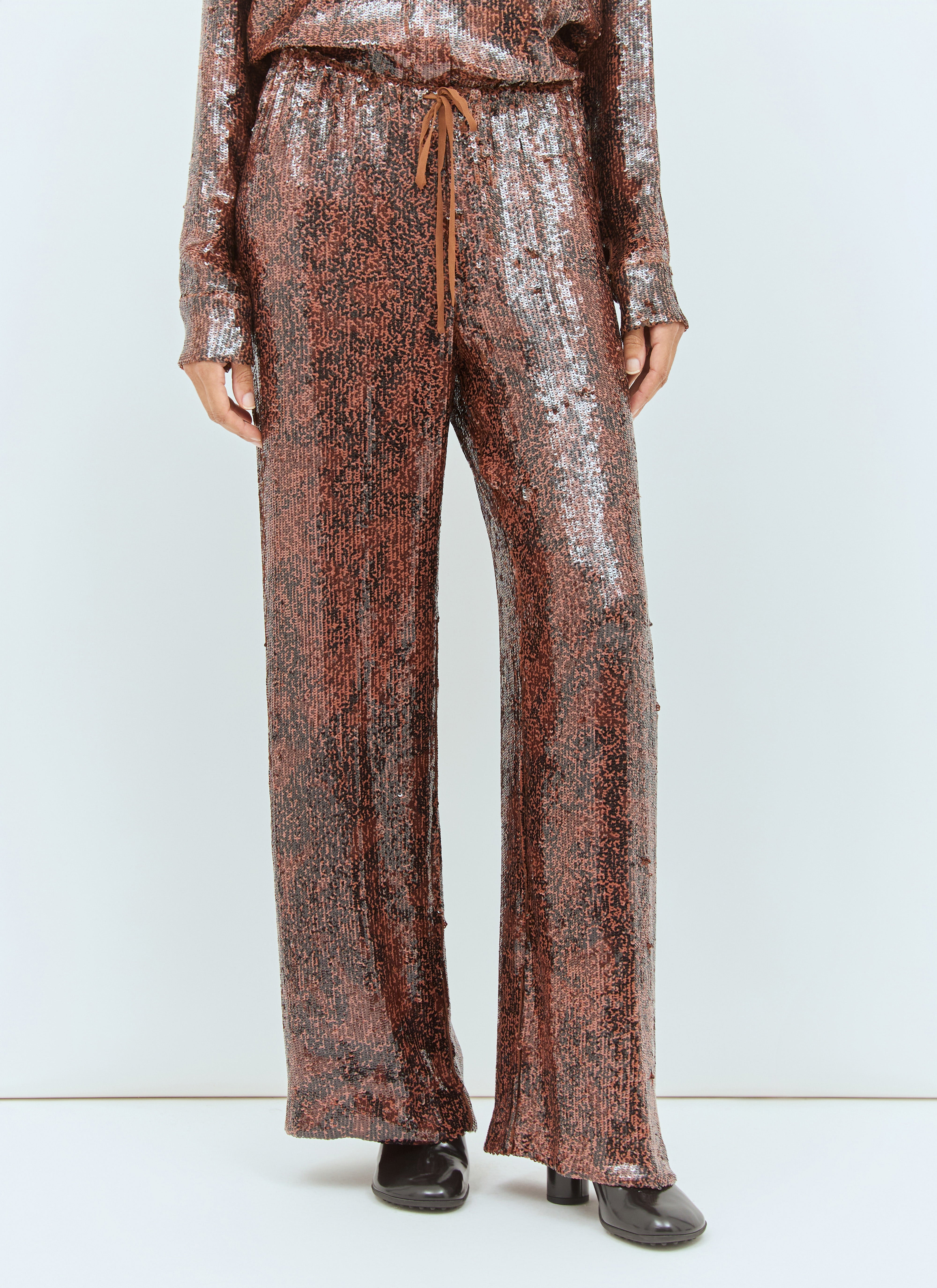 Dries Van Noten Women Sequin Pants - 1
